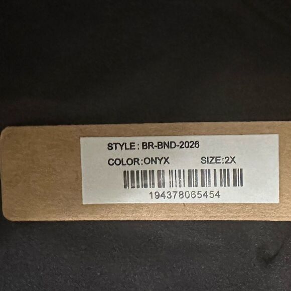 NWT SKIMS Fits Everybody Bandeau In Onyx Black Bra - Picture 7 of 7